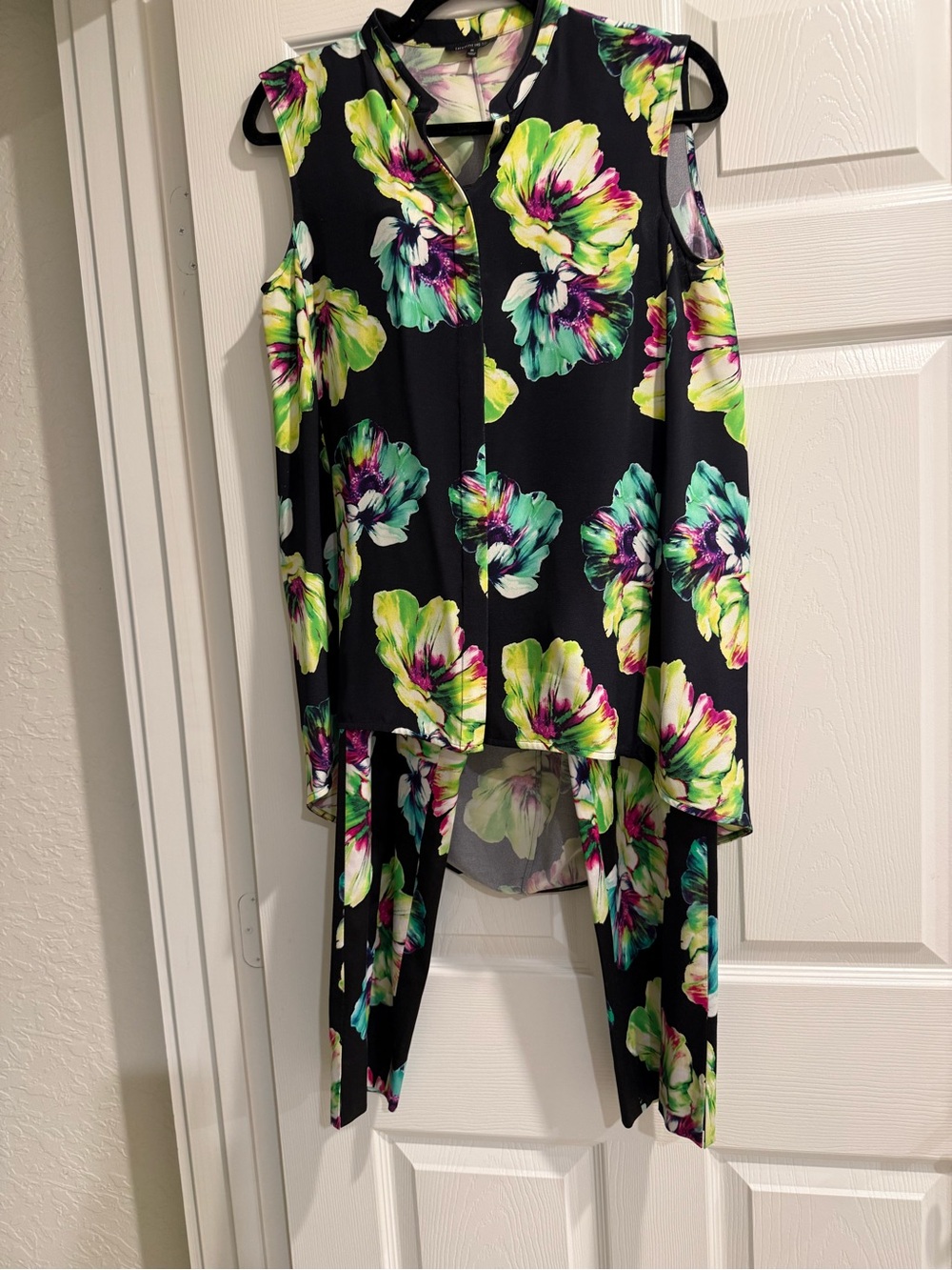 Lafayette 148 New York Floral Print 100% silk top sateen pants